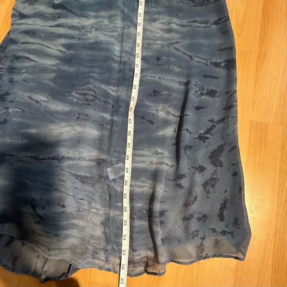 Gypsy 05 Silk Blue Gradient Babydoll Maxi Dress Small - Picture 12 of 16